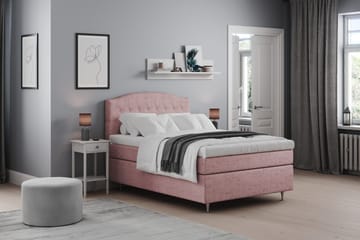 Belda Sängpaket 140x200 Medium - Rosa - Products - Möbler - Säng - Kontinentalsäng