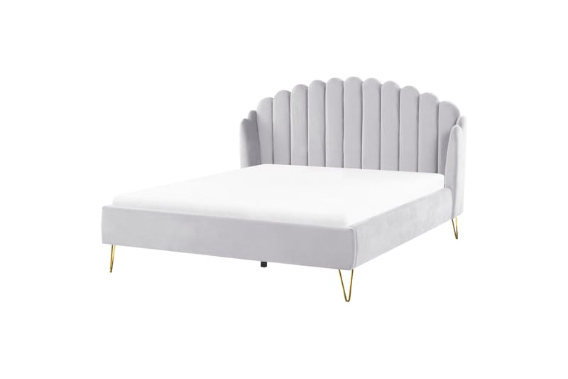 Benicio Sängram 180x200 cm - Grå/Guld - Products - Möbler - Säng - Sängram & sängstomme