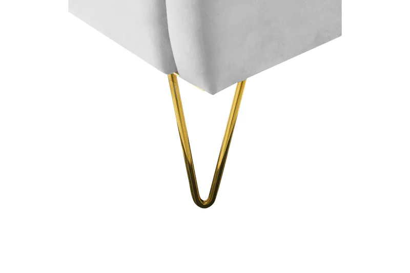 Benicio Sängram 180x200 cm - Grå/Guld - Products - Möbler - Säng - Sängram & sängstomme