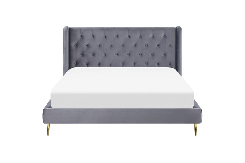 Bernie Sängram 160x200 cm - Grå/Guld - Products - Möbler - Säng - Sängram & sängstomme
