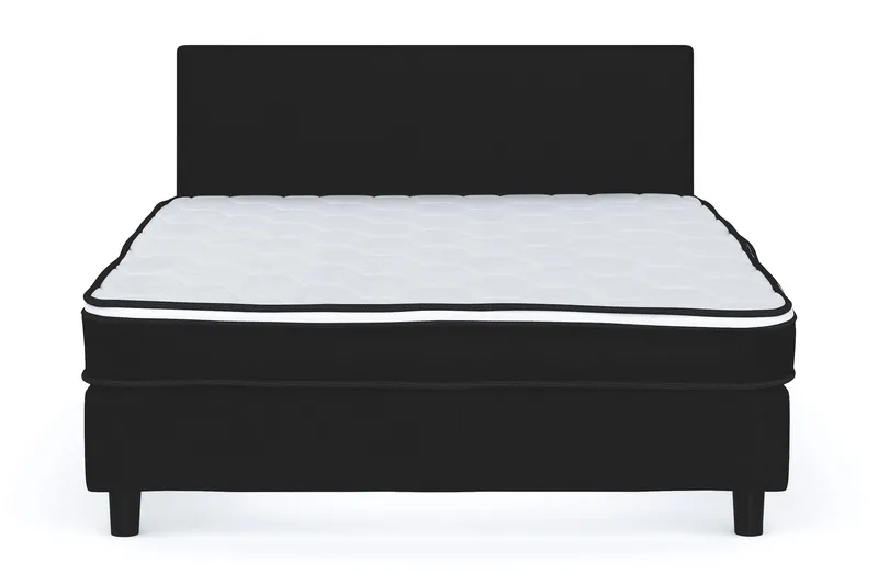 Billingen Komplett Sängpaket 140x200 cm, Svart