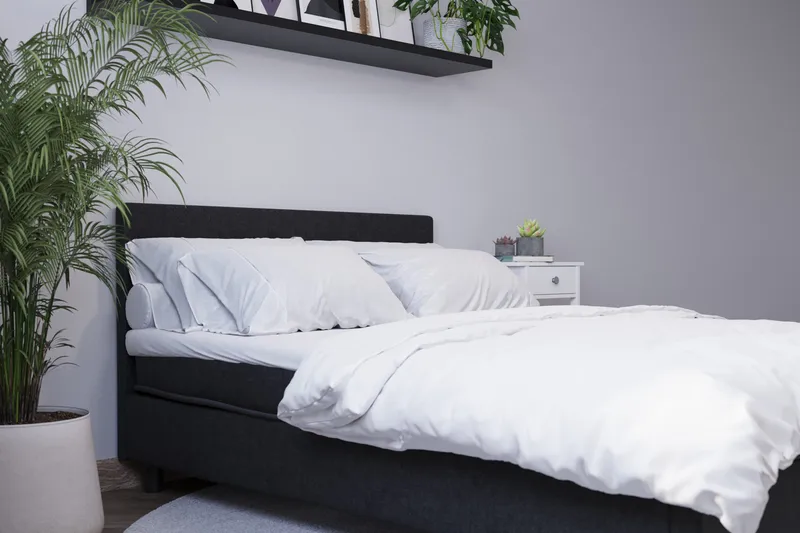 Billingen Komplett Sängpaket 180x200 cm - Svart - Products - Möbler - Säng - Kontinentalsäng