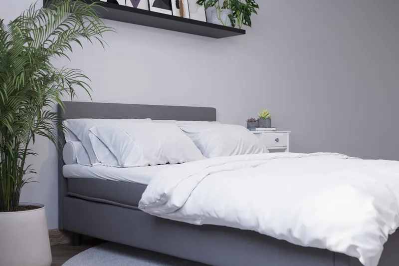 Billingen Kontinentalsäng 180x200 cm - Grå - Products - Möbler - Säng - Kontinentalsäng