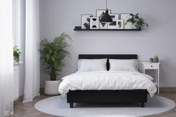 Billingen Kontinentalsäng 180x200 cm - Svart - Products - Möbler - Säng - Kontinentalsäng