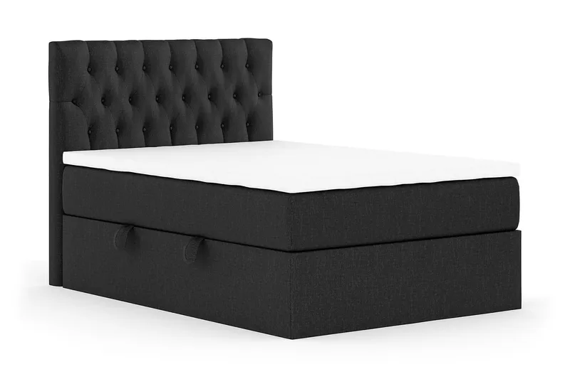 Boxy Box Bed 120x200 cm - Svart/Grå - Products - Möbler - Säng - Säng med förvaring