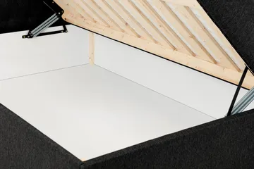 Boxy Box Bed 140x200 cm - Svart/Grå - Products - Möbler - Säng - Säng med förvaring