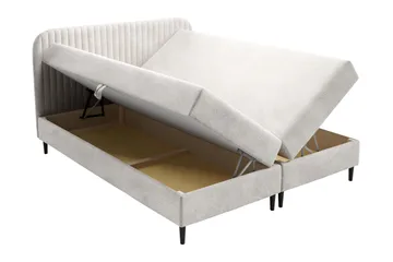 Celestine Förvaringssäng 200x200 cm - Grå - Products - Möbler - Säng - Komplett sängpaket