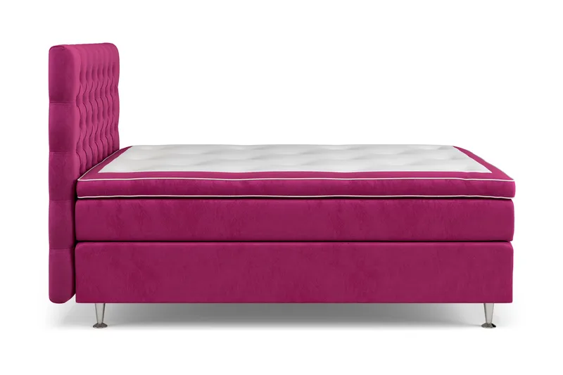Celine Kontinentalsäng 120x200cm - Rosa/Sammet - Products - Möbler - Säng - Kontinentalsäng
