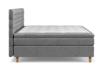 Celine Sängpaket 160x200cm - Grå/Sammet - Products - Möbler - Säng - Kontinentalsäng
