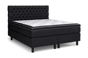 Celine Sängpaket 180x200 cm - Svart/Sammet - Products - Möbler - Säng - Kontinentalsäng