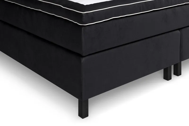 Celine Sängpaket 210x210cm - Svart/Sammet - Products - Möbler - Säng - Kontinentalsäng