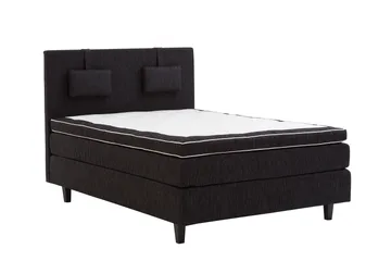 Charleston Kontinentalsäng 120x200 Fast Polyeterskum - Svart - Products - Möbler - Säng - Enkelsäng