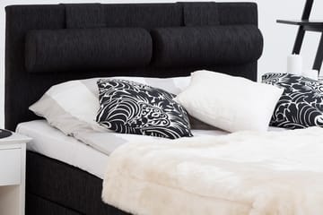 Charleston Kontinentalsäng 140x200 Fast Polyeterskum - Svart - Products - Möbler - Säng - Kontinentalsäng