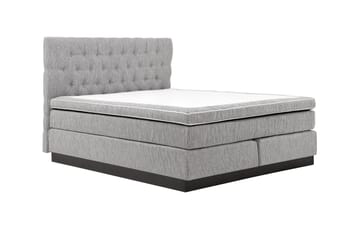 Charleston Kontinentalsäng 160x200 Fast Polyeterskum - Ljusgrå - Products - Möbler - Säng - Kontinentalsäng