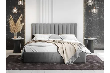 Derry Sängram 140x200 cm - Grå - Products - Möbler - Säng - Sängram & sängstomme