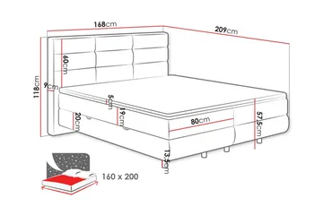 Derry Sängram 160x200 cm - Products - Möbler - Säng - Sängram & sängstomme