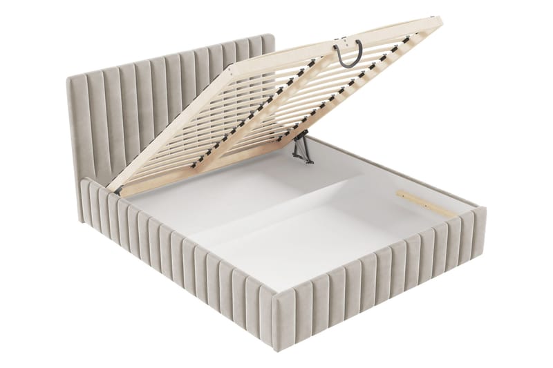 Desio Förvaringssäng 140x200 cm - Grön - Products - Möbler - Säng - Säng med förvaring