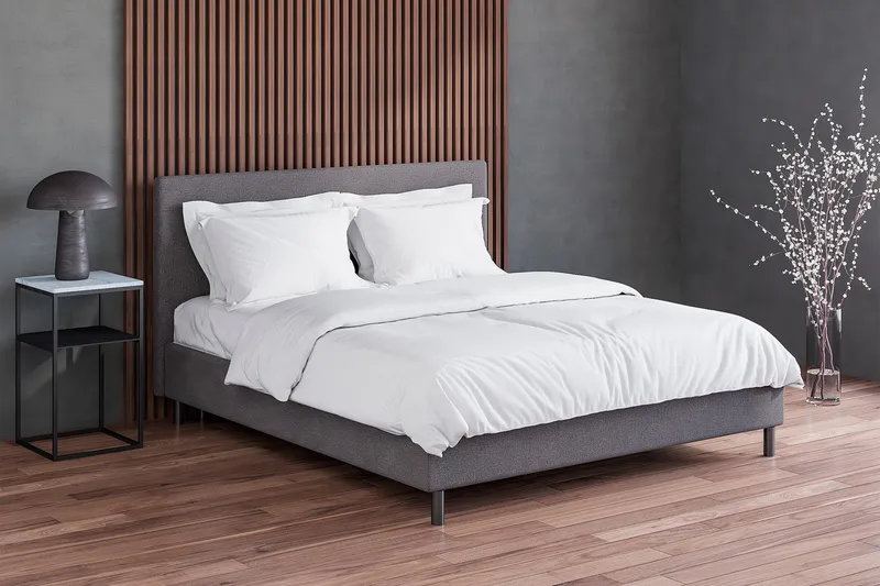 Divine Komplett Sängpaket 180x200 cm - Grå - Products - Möbler - Säng - Kontinentalsäng