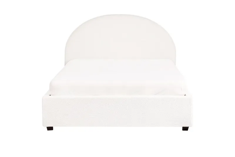 Dubbelsäng Vaucluse med förvaring Vit, 140x200 cm, Bouclé - Vit, 140x200 cm, Bouclé - Products - Möbler - Säng - Säng med förvaring