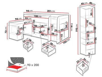 Edson Möbelset för Sovrum - Products - Möbler - Säng - Möbelset för sovrum
