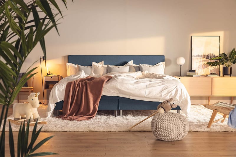 Ella Familjesäng Sängpaket 240x200  cm - (+Fler val) Mörkblå - Products - Möbler - Säng - Kontinentalsäng