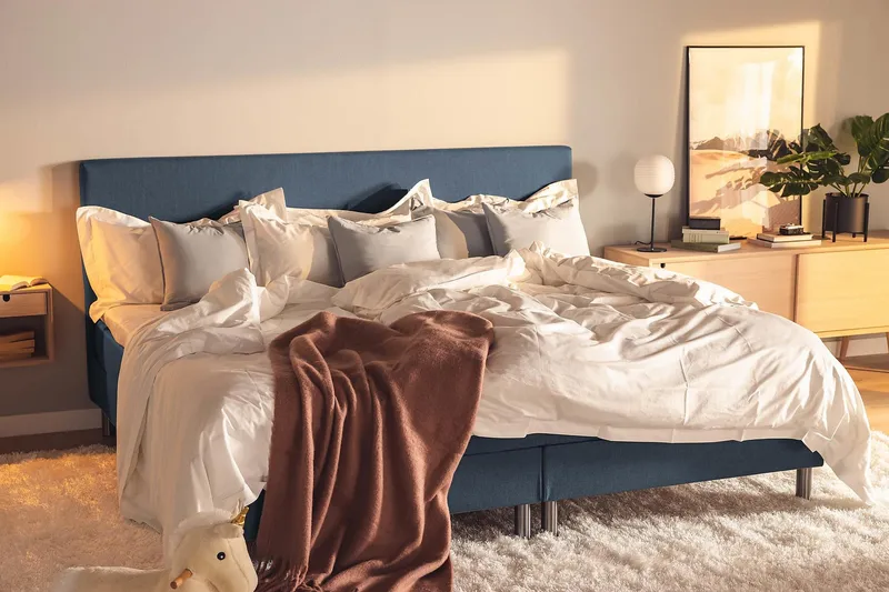 Ella Familjesäng Sängpaket 240x200  cm - (+Fler val) Mörkblå - Products - Möbler - Säng - Kontinentalsäng