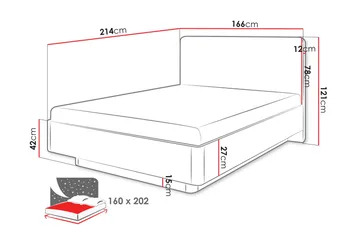 Forba Sängram - Beige - Products - Möbler - Säng - Sängram & sängstomme