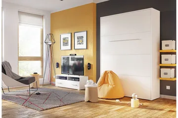 Concept Pro Sängskåp 237x104x217 cm Wilson & Wood Vit - Products - Möbler - Säng - Gästsäng & extrasäng - Sängskåp