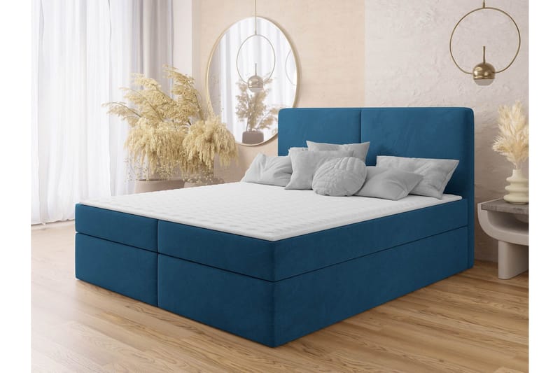Garris Sängpaket Kontinentalsäng 140x200 cm - Blå - Products - Möbler - Säng - Komplett sängpaket