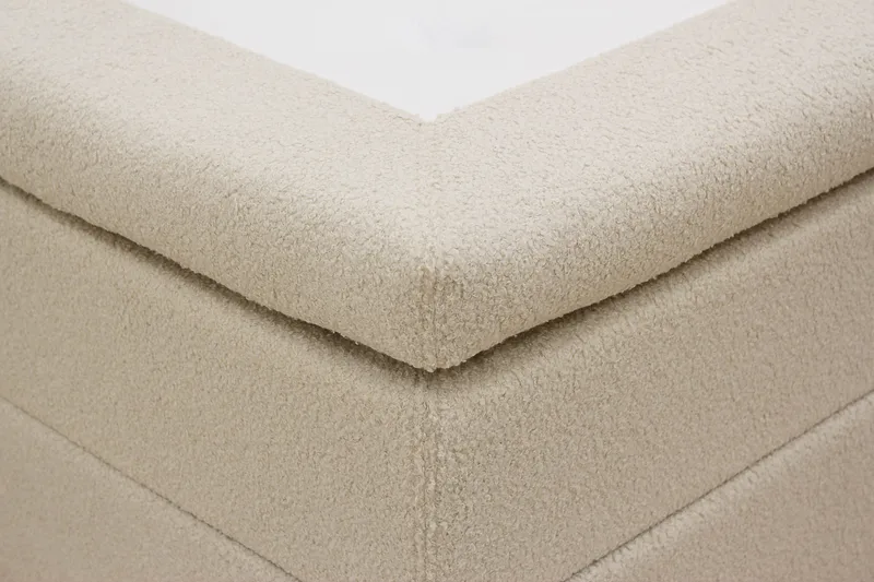 HVILA Classic Komplett Sängpaket 180x200 cm Kontinentalsäng med rutad sänggavel - Beige / Teddy - Products - Möbler - Säng - Kontinentalsäng