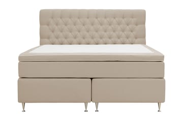 HVILA Lyx Komplett Sängpaket 160x200 cm Kontinentalsäng med knappad sänggavel
