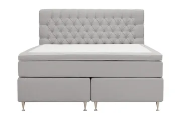HVILA Lyx Komplett Sängpaket 160x200 cm Kontinentalsäng med knappad sänggavel