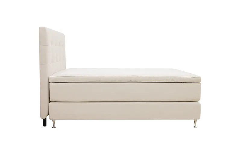 HVILA Premium Kontinentalsäng 180x200 cm - Ljusbeige Tyg - Products - Möbler - Säng - Kontinentalsäng