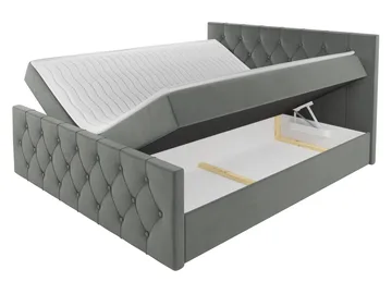 Jitendra Sängpaket Kontinentalsäng 200x200 cm med Förvaring - Grön - Products - Möbler - Säng - Komplett sängpaket