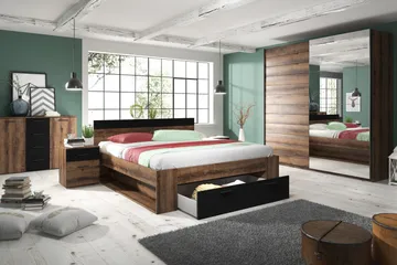 Joannie Ramsäng Trä - Trä - Products - Möbler - Säng - Dubbelsäng