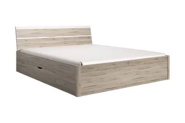 Joannie Ramsäng - Trä/Vit - Products - Möbler - Säng - Dubbelsäng