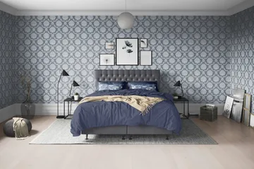 Joluma Kontinentalsäng Fast 140x200 cm - (+Fler val) 140x200 cm Mörkgrå - Products - Möbler - Säng - Kontinentalsäng