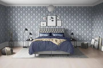 Sänggavel Knappar - Grey