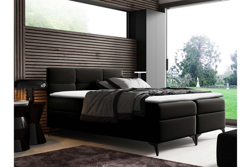 Leckersbo Sängpaket Kontinentalsäng 140x200 cm - Svart - Products - Möbler - Säng - Komplett sängpaket