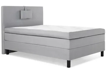 Lucky Komplett Sängpaket 120x200 Memory Slät Sänggavel  N - Nackkudde Liten Mellangrå - Products - Möbler - Säng - Enkelsäng