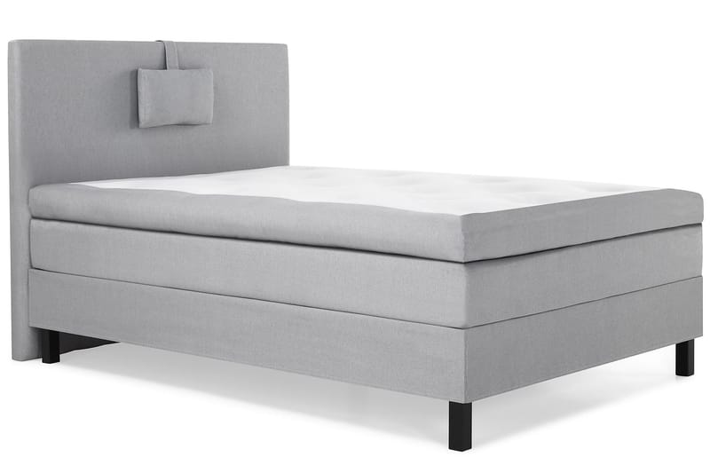 Lucky Komplett Sängpaket 120x200 Memory Slät Sänggavel  N - Nackkudde Liten Mellangrå - Products - Möbler - Säng - Enkelsäng