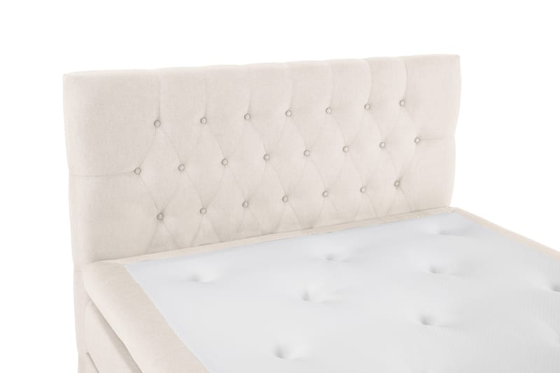 Lucky Komplett Sängpaket 120x200 Polyeter Diamant Sänggavel - Beige - Products - Möbler - Säng - Enkelsäng