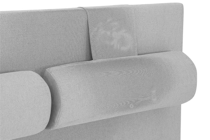 Lucky Komplett Sängpaket 140x200 Memory Slät Sänggavel  N - Nackkudde Stor Mellangrå - Products - Möbler - Säng - Kontinentalsäng