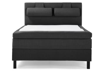 Lucky Slät Sänggavel 140 cm - Svart/Grå