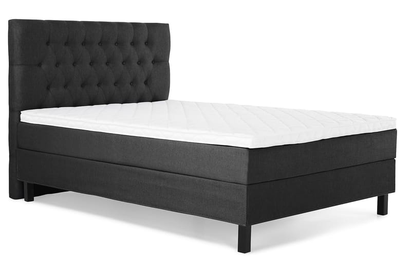 Lucky Komplett Sängpaket 140x200 Skum Diamant - Svart/Grå - Products - Möbler - Säng - Kontinentalsäng