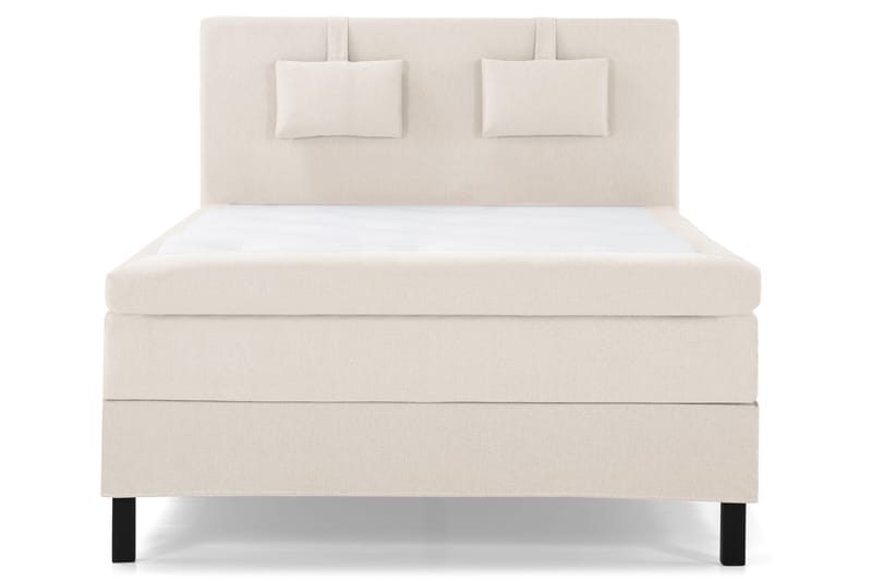 Lucky Komplett Sängpaket 140x200 Polyeter Slät Sänggavel, Nackkudde Liten Beige