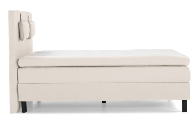 Lucky Komplett Sängpaket 140x200 Polyeter Slät Sänggavel - Nackkudde Liten Beige - Products - Möbler - Säng - Kontinentalsäng