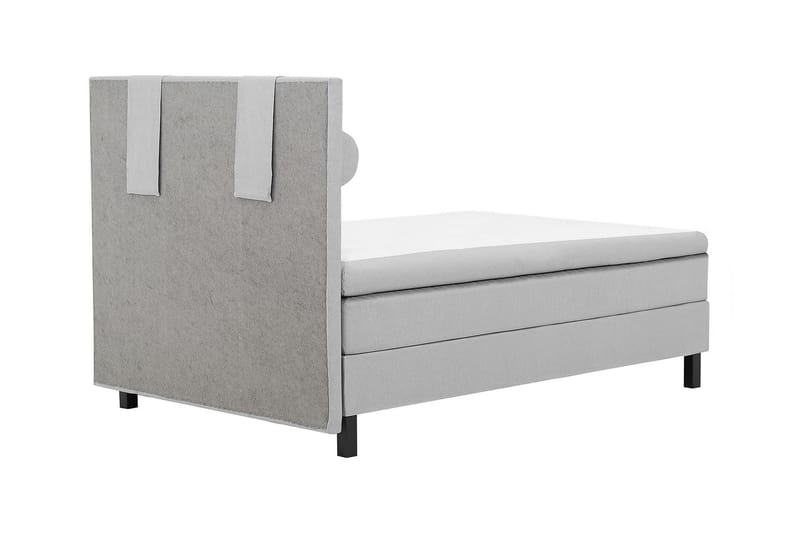 Lucky Komplett Sängpaket 140x200 Polyeter Slät Sänggavel - Nackkudde Stor Mellangrå - Products - Möbler - Säng - Kontinentalsäng