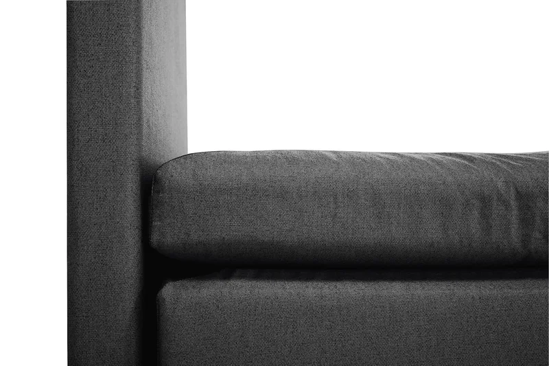 Lucky Komplett Sängpaket 160x200 Memory Slät - Svart/Grå - Products - Möbler - Säng - Kontinentalsäng