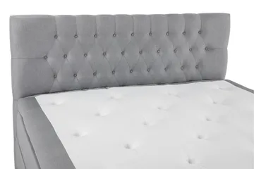 Lucky Komplett Sängpaket 160x200 Polyeter Diamant Sänggavel - Grå - Products - Möbler - Säng - Kontinentalsäng